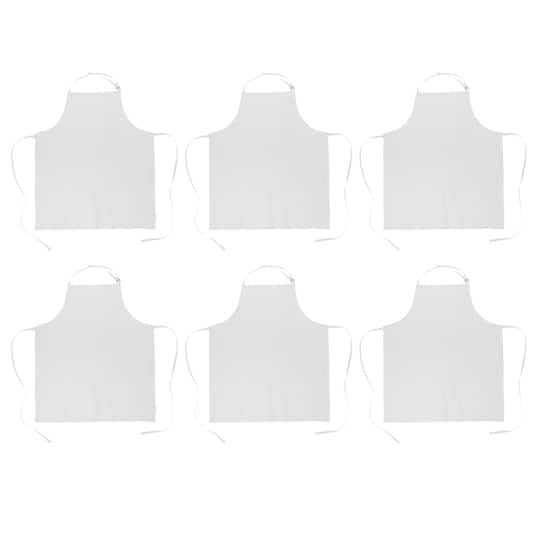 DII&#xAE; White Chef Aprons, 6ct.